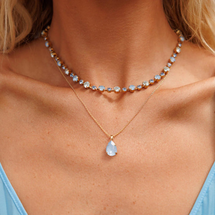 CALANTHE NECKLACE GOLD  Sky Combo