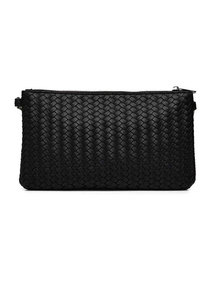 RBRemi Medium Clutch  Black Silver