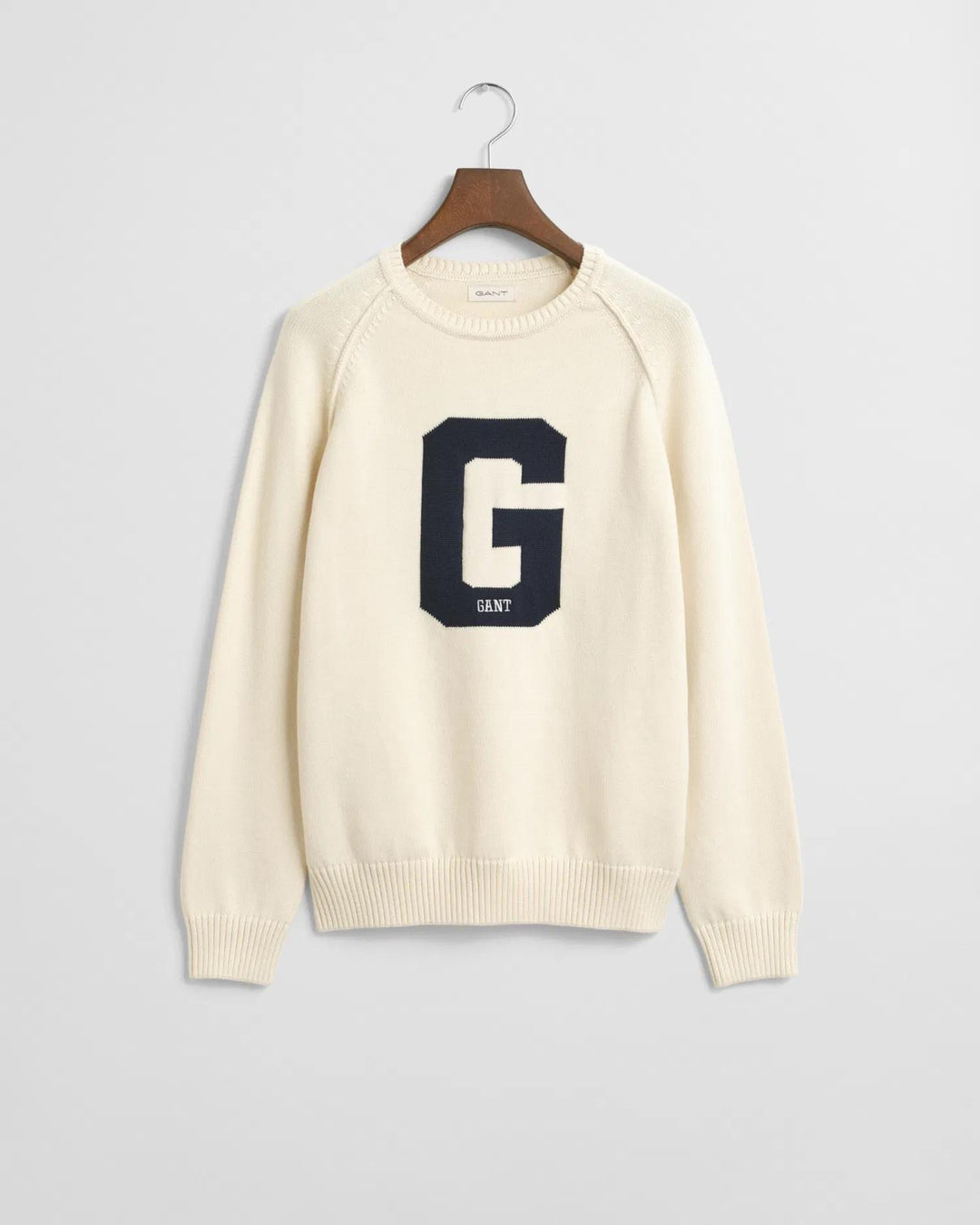 GRAPHIC RAGLAN C-NECK  Cream
