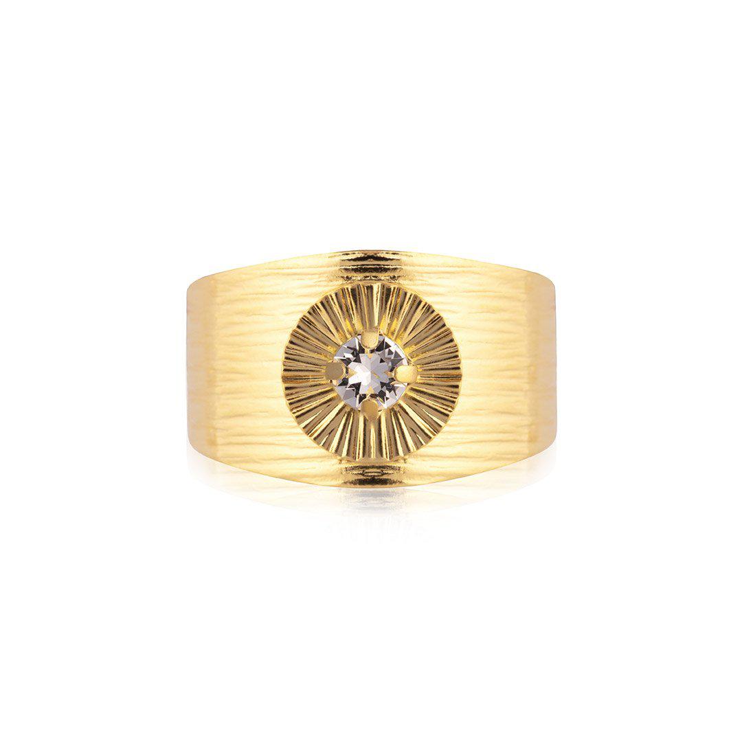 ODESSA RING GOLD Crystal