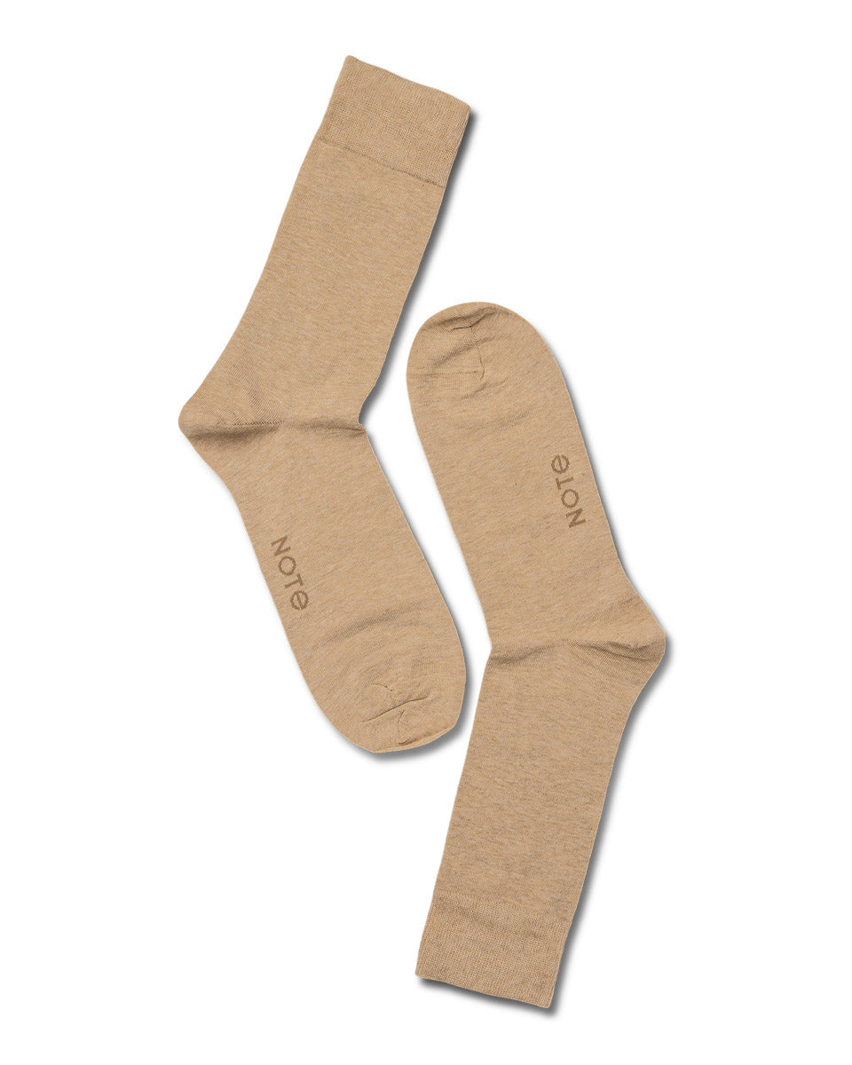 Eton Cotton/cashmere Blend Beige Melange