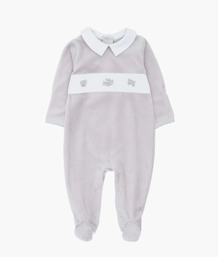 Counting Sheep Aubrey Footie  Grey