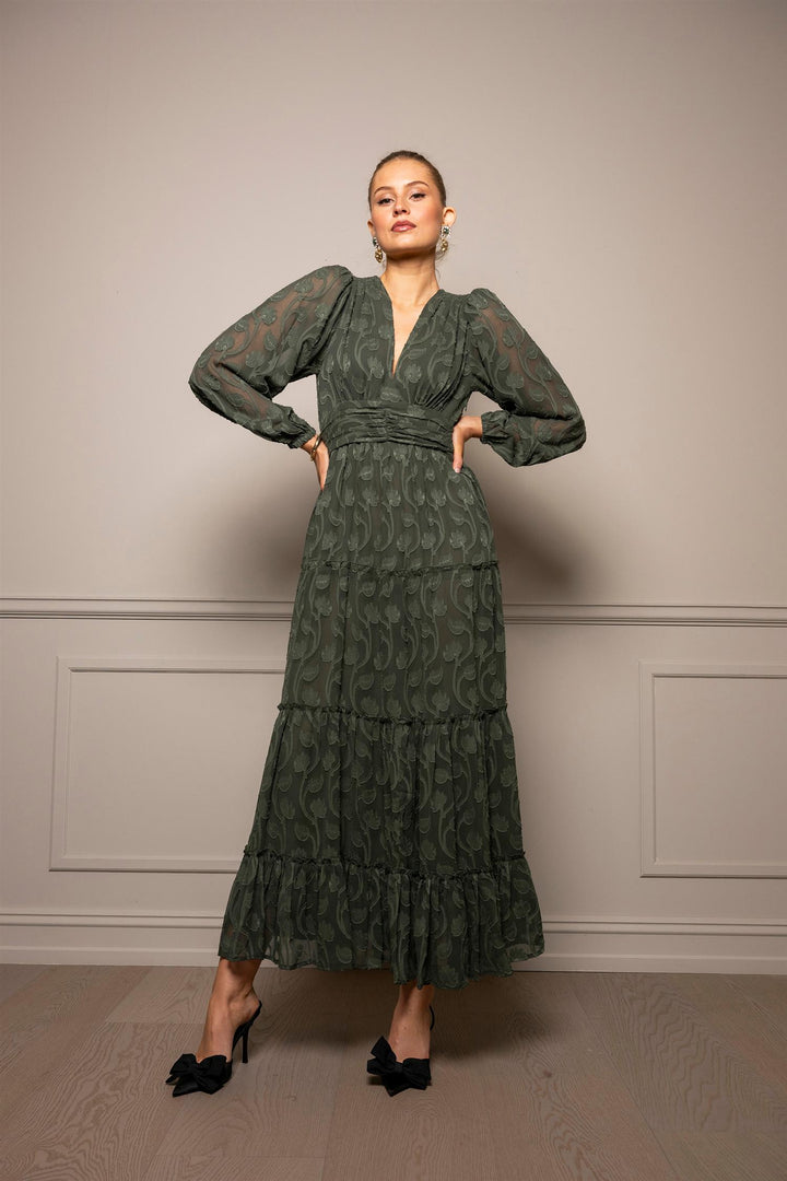 Noor Maxi Dress  Luxe Green