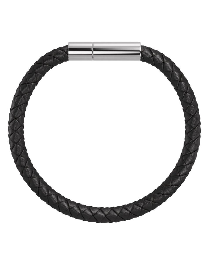 Franky Bracelet Leather Black  Black