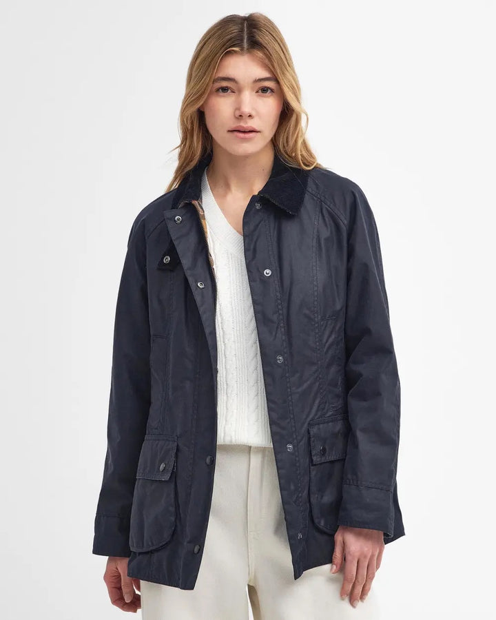 Beadnell Wax Jacket  Navy