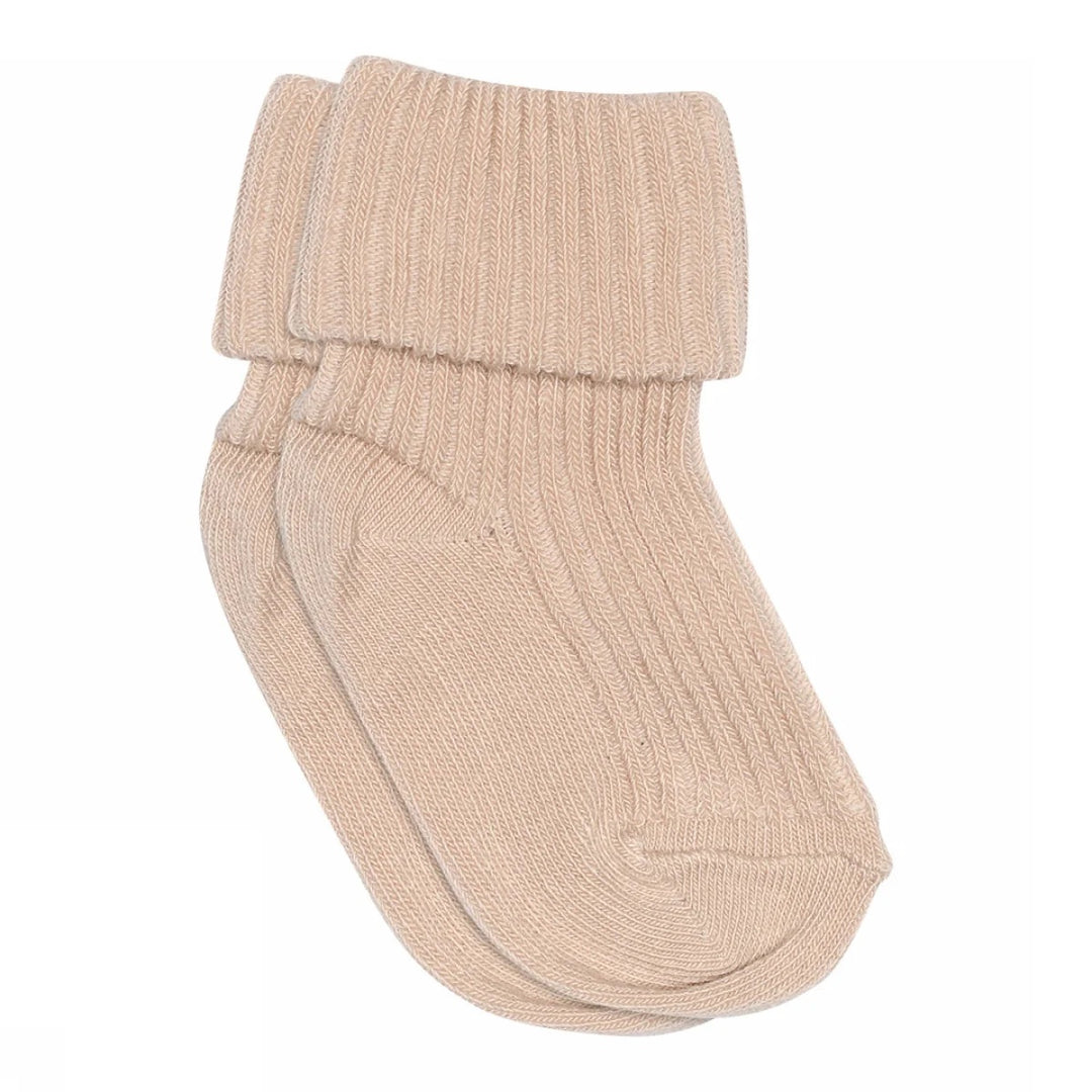 COTTON RIB BABY SOCKS Rose Dust