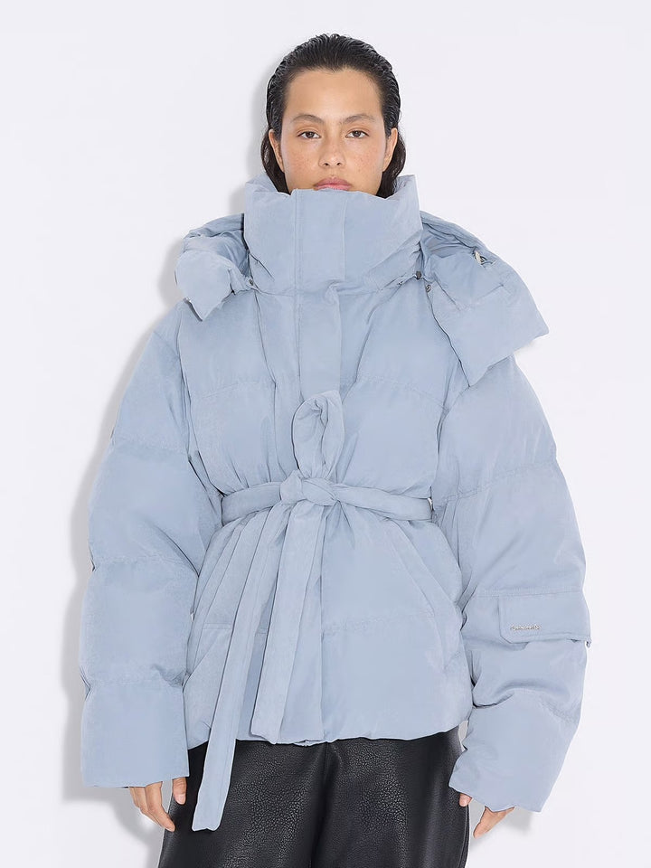 Steilia Brushed Down Jkt  Lt. Blue