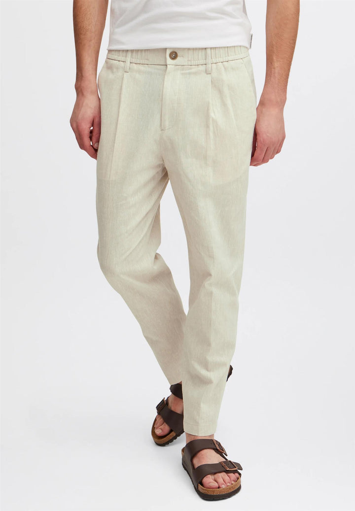 MARC 0144  linen mix pants  Chateau Gray Melange
