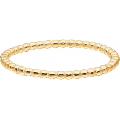 RING SIMPLE BUBBLE Gold Matt