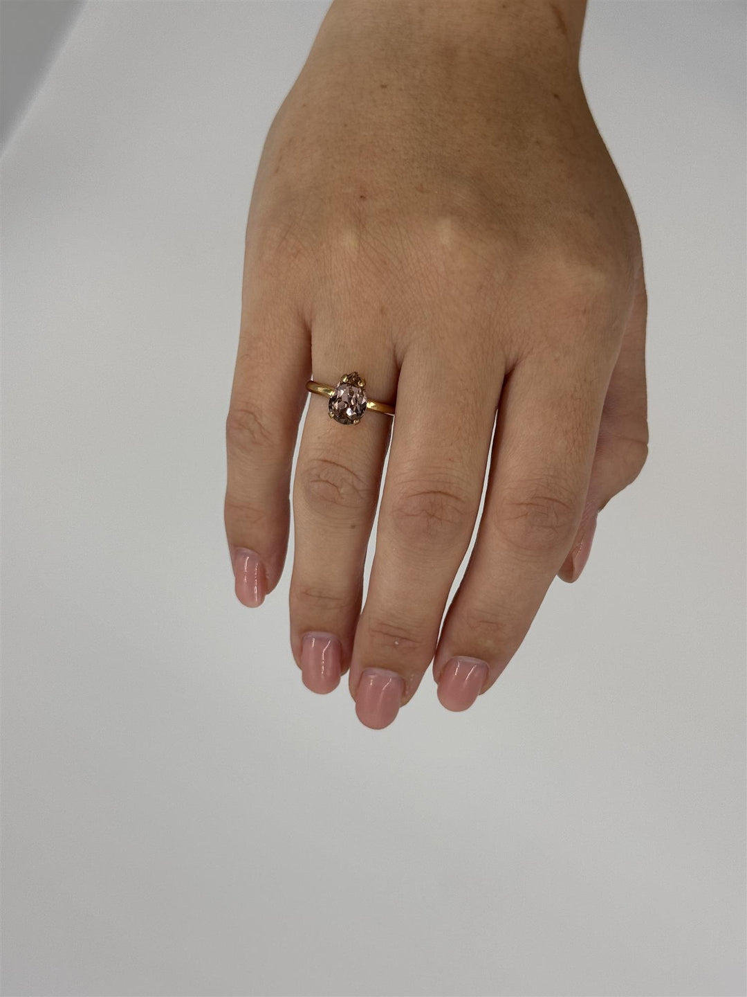 PETITE DROP RING Vintage Rose