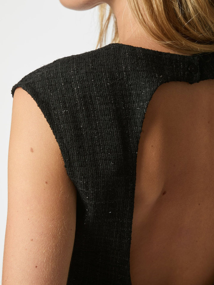 Rafli Boucle Top  Black