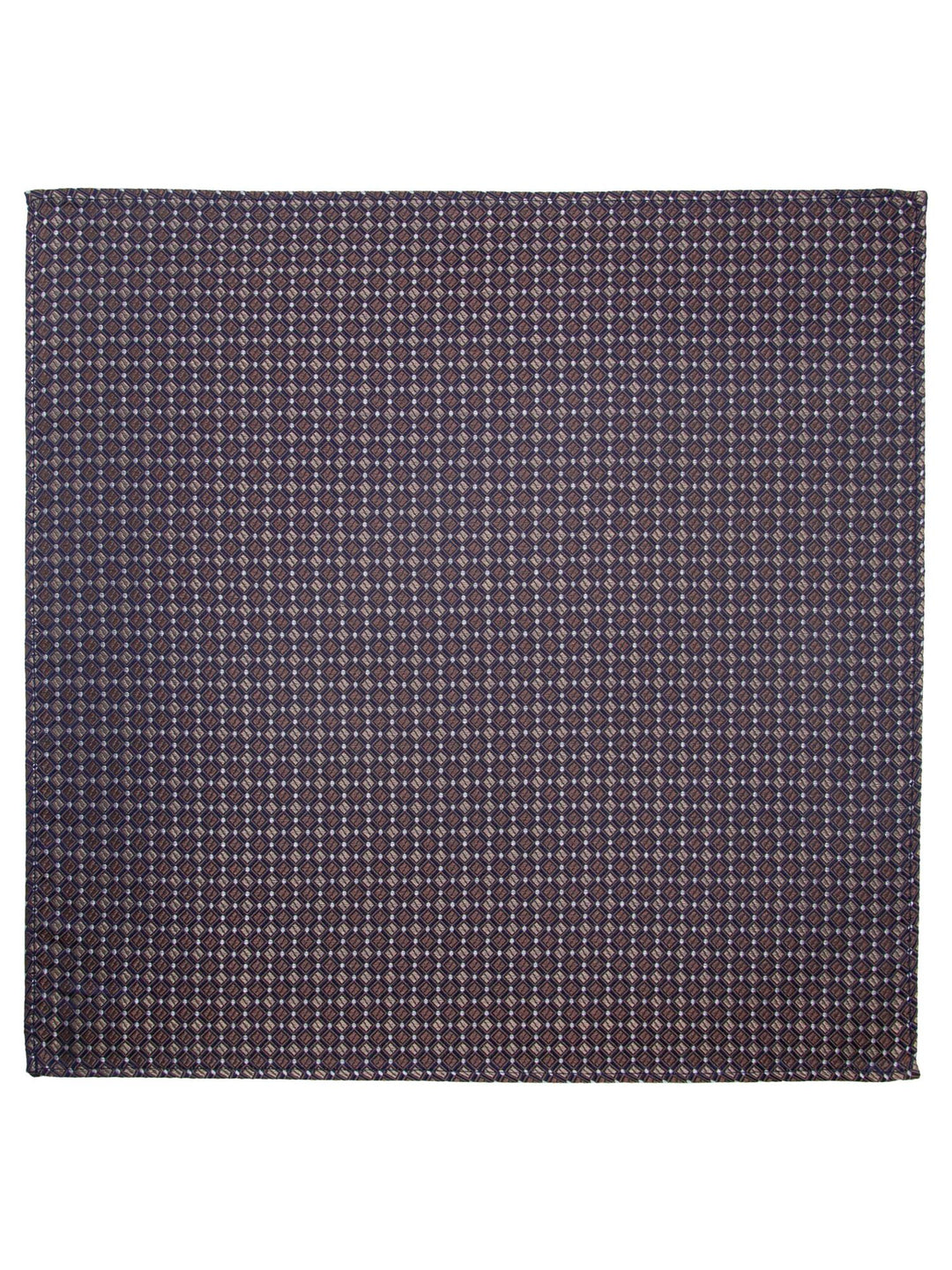 Lommetørkle mønstert 26x26cm Brun