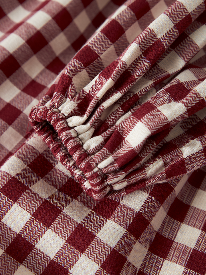 NMFRIO LS LOOSE DRESS LIL  Mellomrød