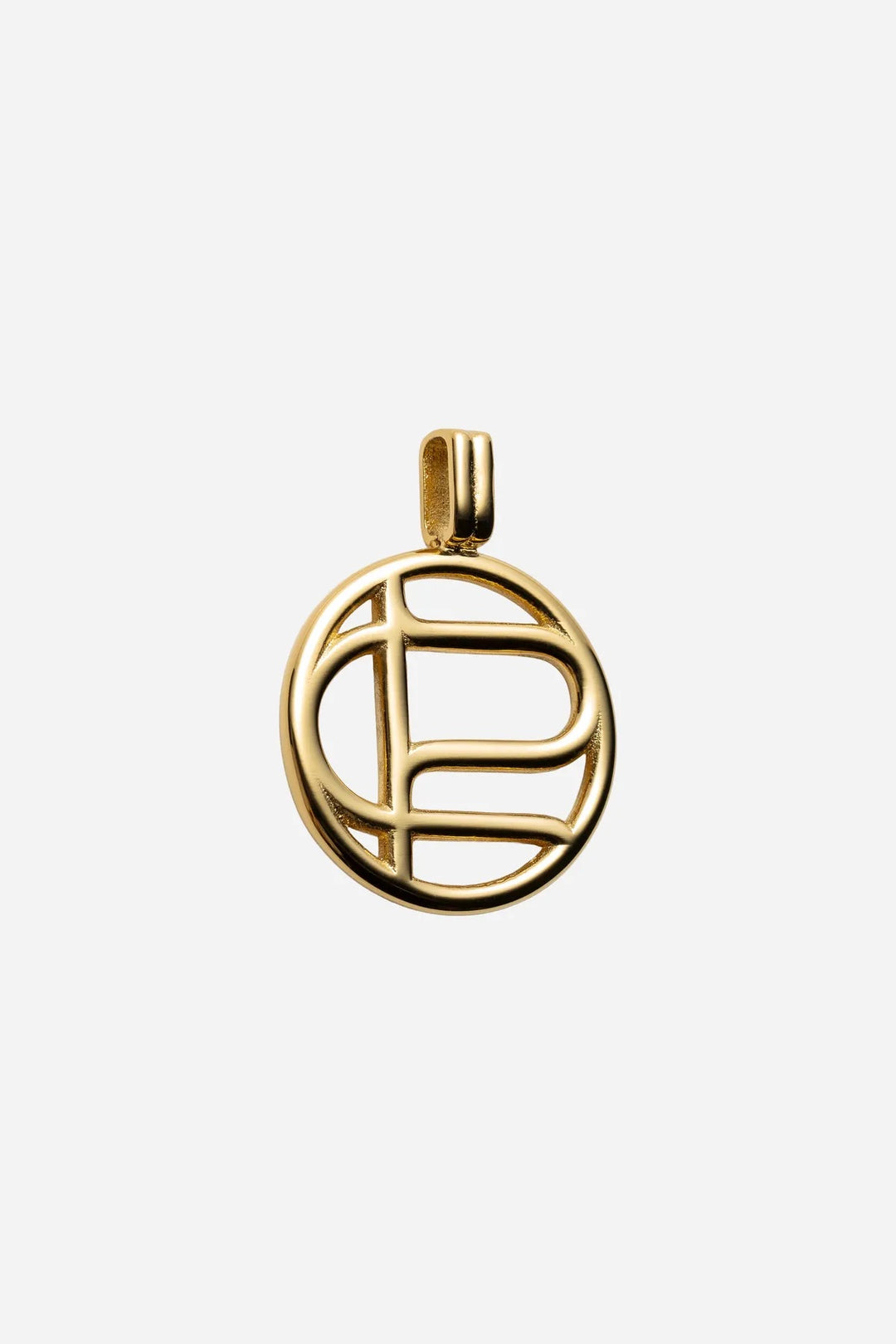 The Monogram Pendant  Gold