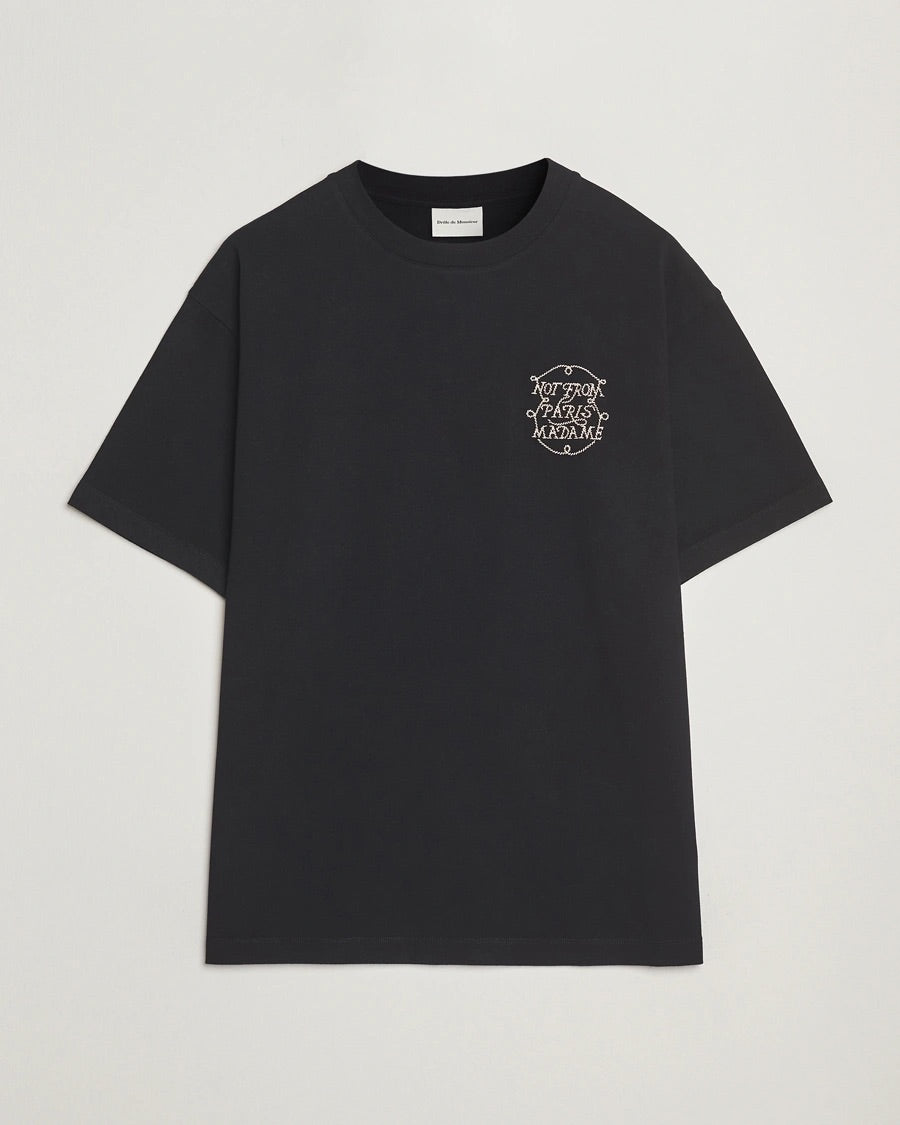 Le T-shirt Slogan Tresses Black