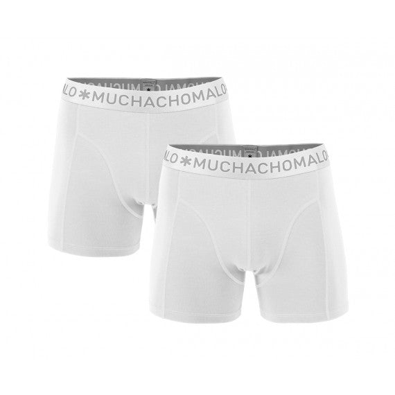 1010 2pk Solid Boxer 01 White