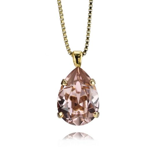 MINI DROP NECKLACE GOLD Vintage Rose