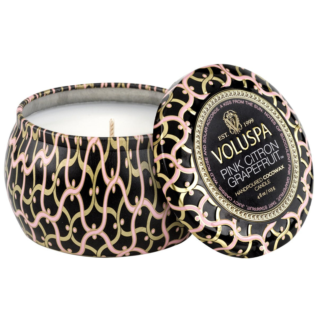MINI TIN CANDLE Pink Citron Grapefruit