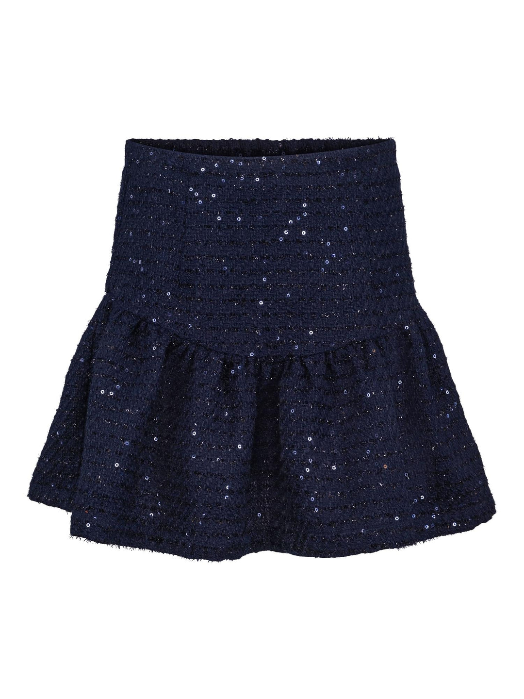 Laila bouclé-skjørt Midnight Navy