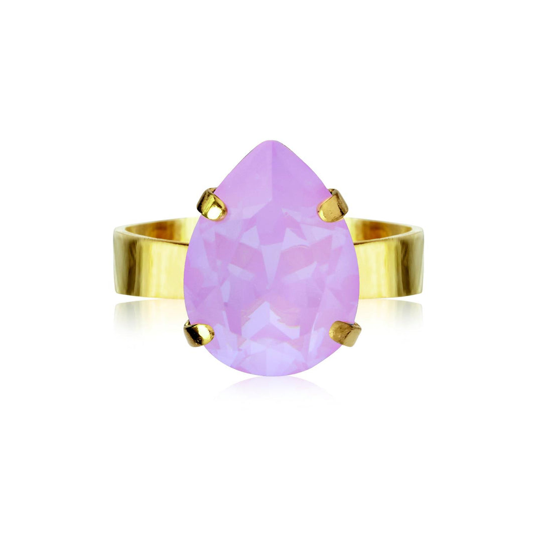 MINI DROP RING GOLD Soft Pink