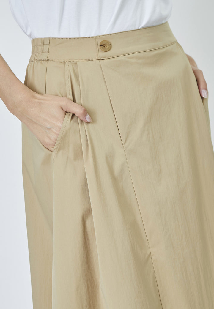 CottonCC Crisp Midi Skirt  Khaki