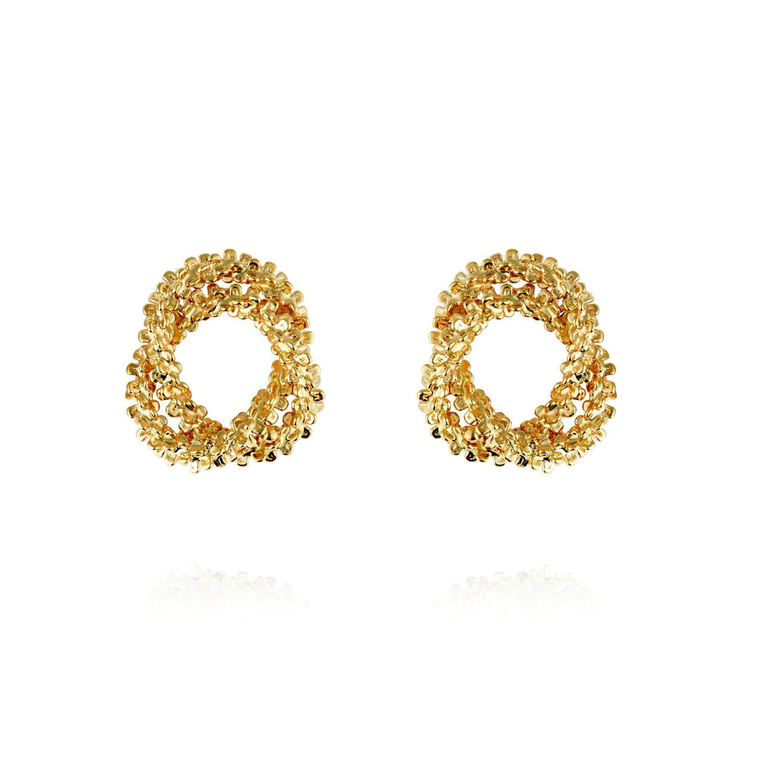 GEMMA KNOT EARRINGSGOLD  Gold