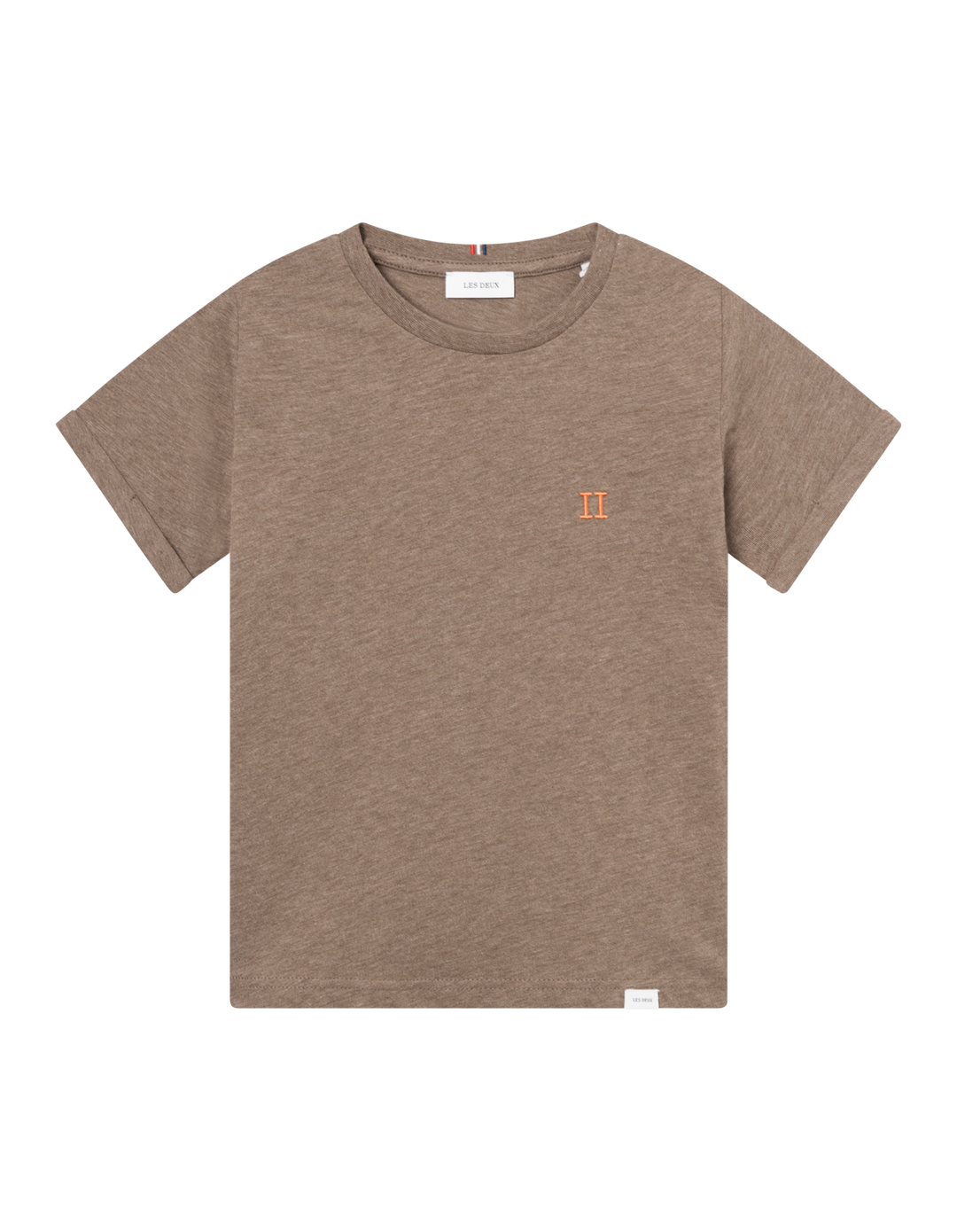 Nørregaard T-Shirt Kids - Seasonal Mountain Grey Melange/Orange