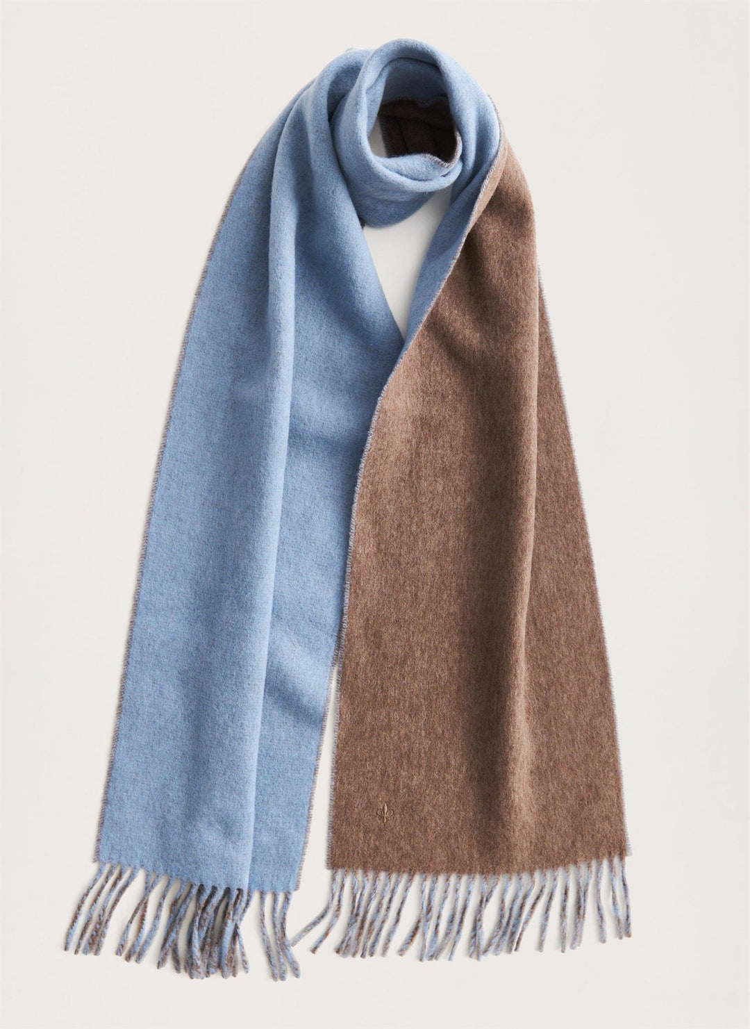 Double Face Scarf Light Blue