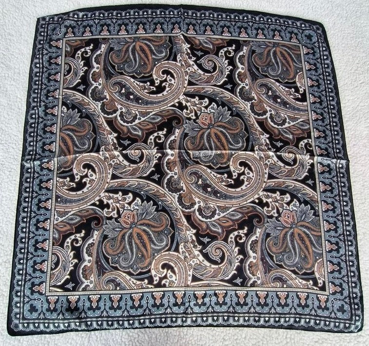 BANDANA SILKE Sort