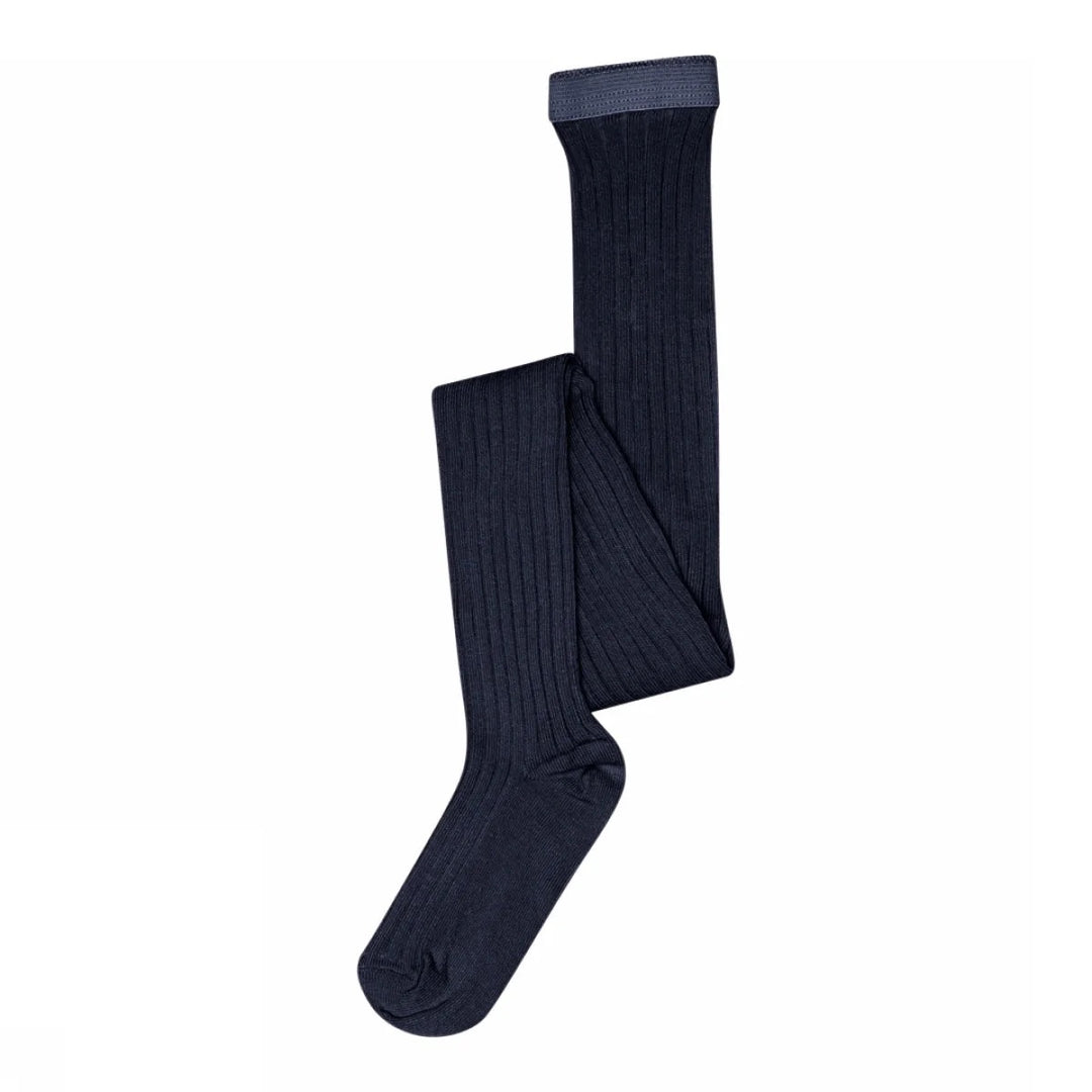 TIGHTS COTTON RIB Navy