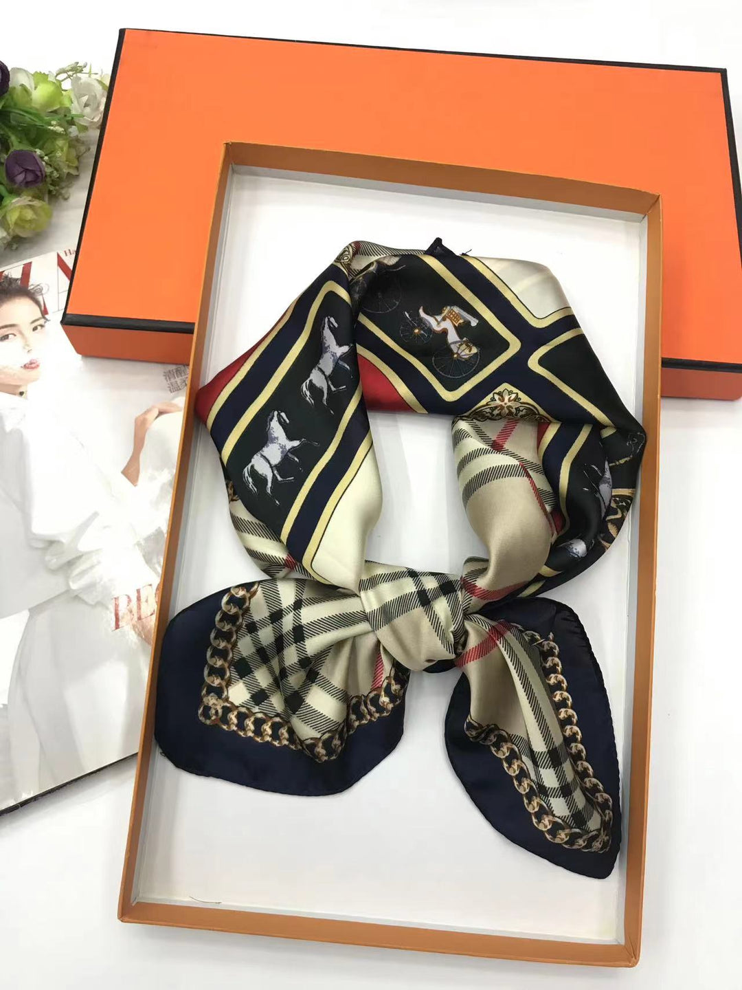 BANDANA SILKE Marine