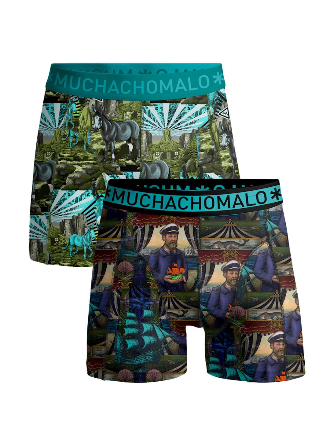1010 CAPTAINDONKEY-04 2PK BOXER Print/Print