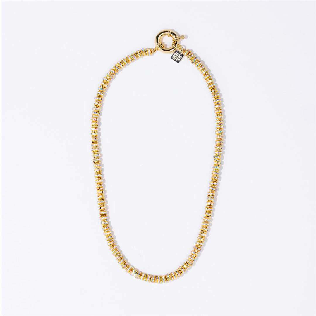 Skinny Diamond Necklace 45 cem Gold