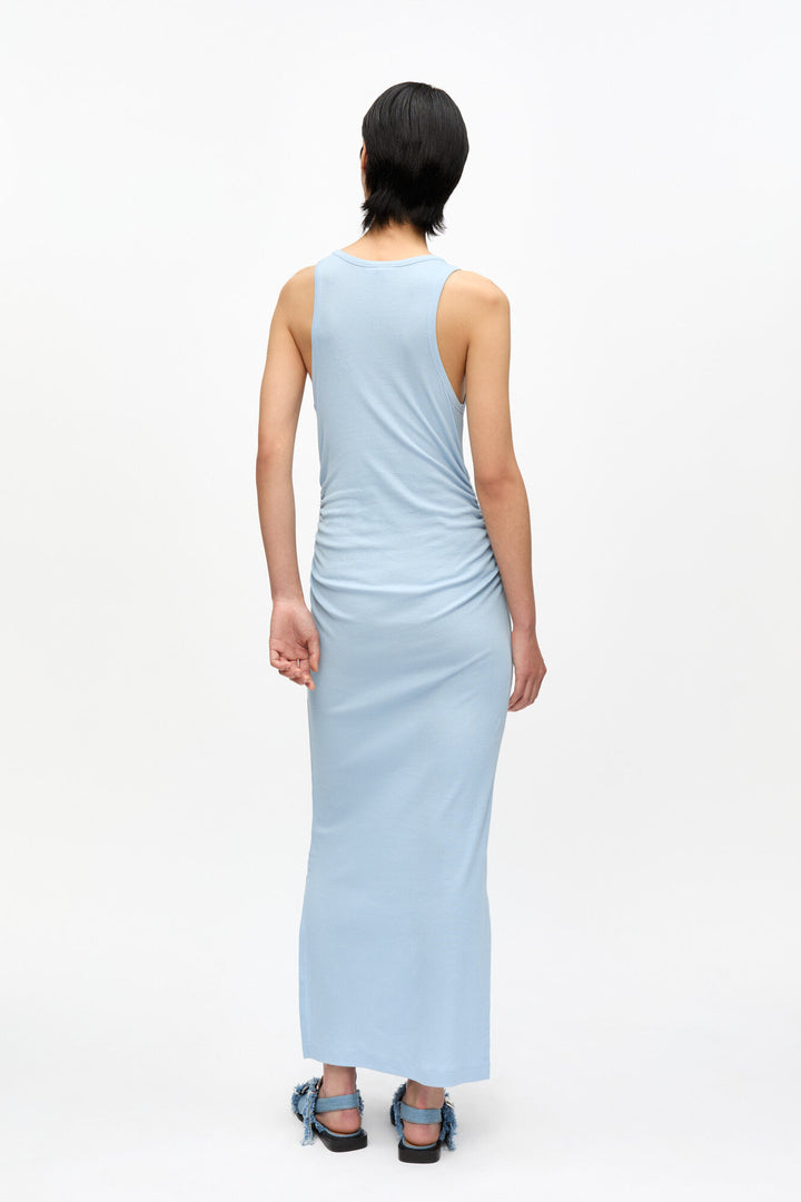 SOFT COTTON RIB TANK TOP LONG DRESS  Soft Chambray