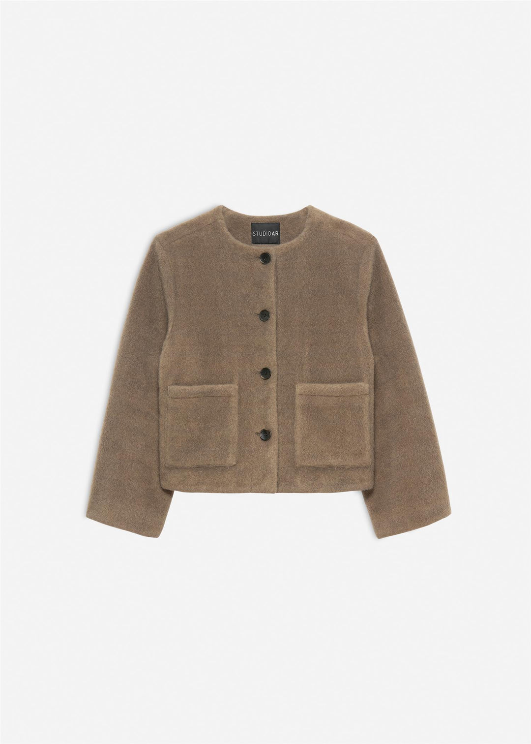 Aubrey Faux Mohair Truffle