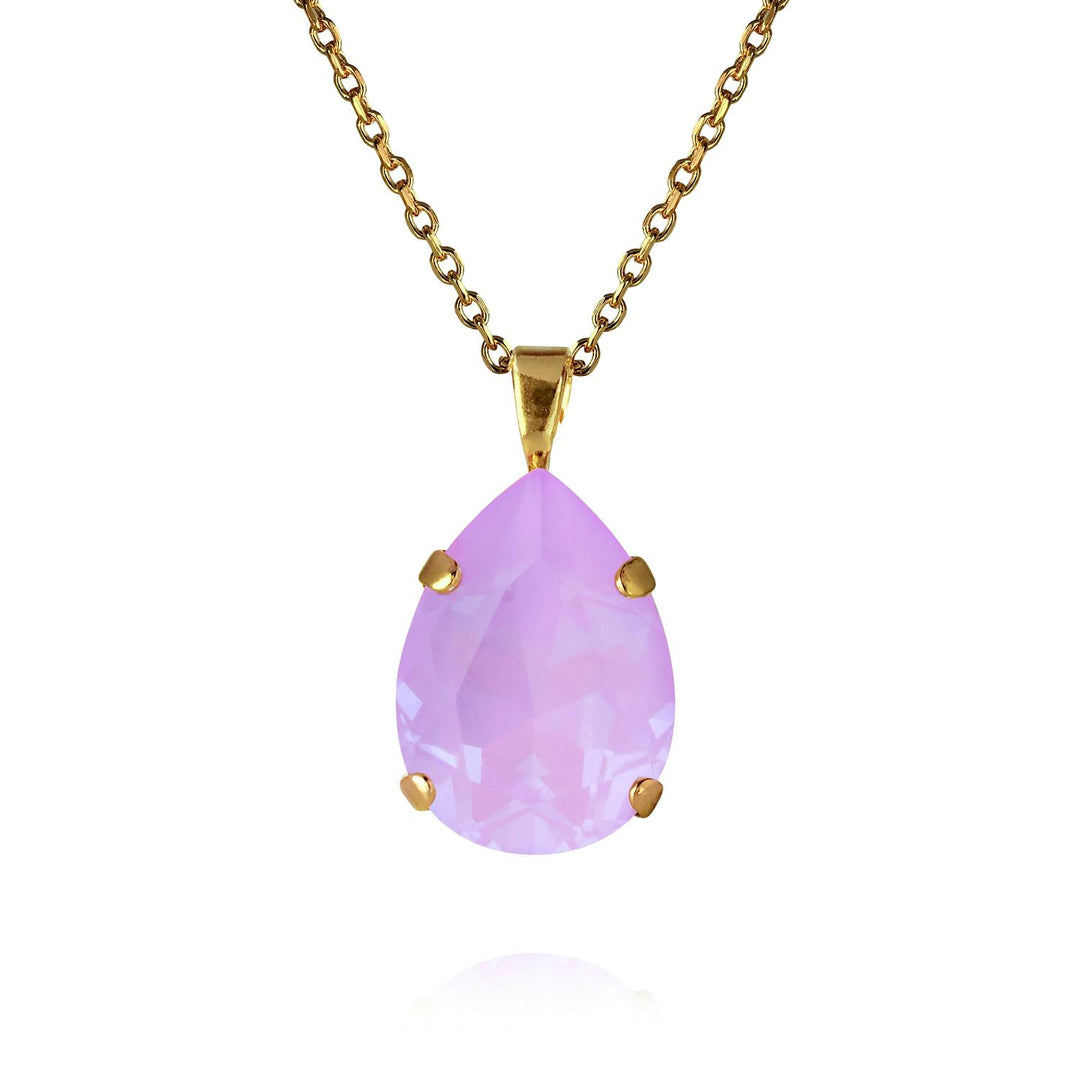 MINI DROP NECKLACE GOLD Soft Pink