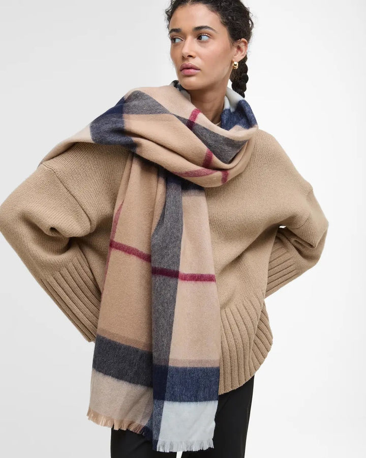 Barbour Rosefield Tartan Scarf  Hessian Tartan