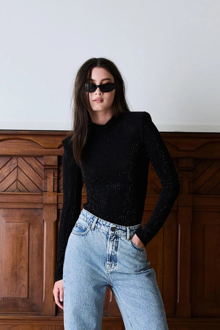 LUXE SEQUIN BODY  Black