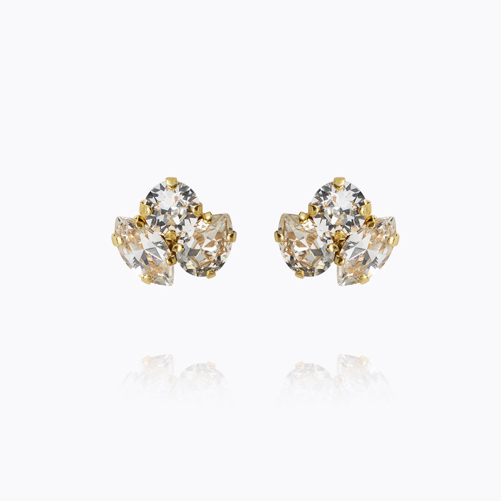 ANA EARRINGS GOLD Crystal
