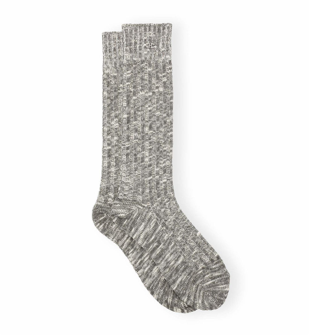 Chunky Cotton Socks Ebony Melange