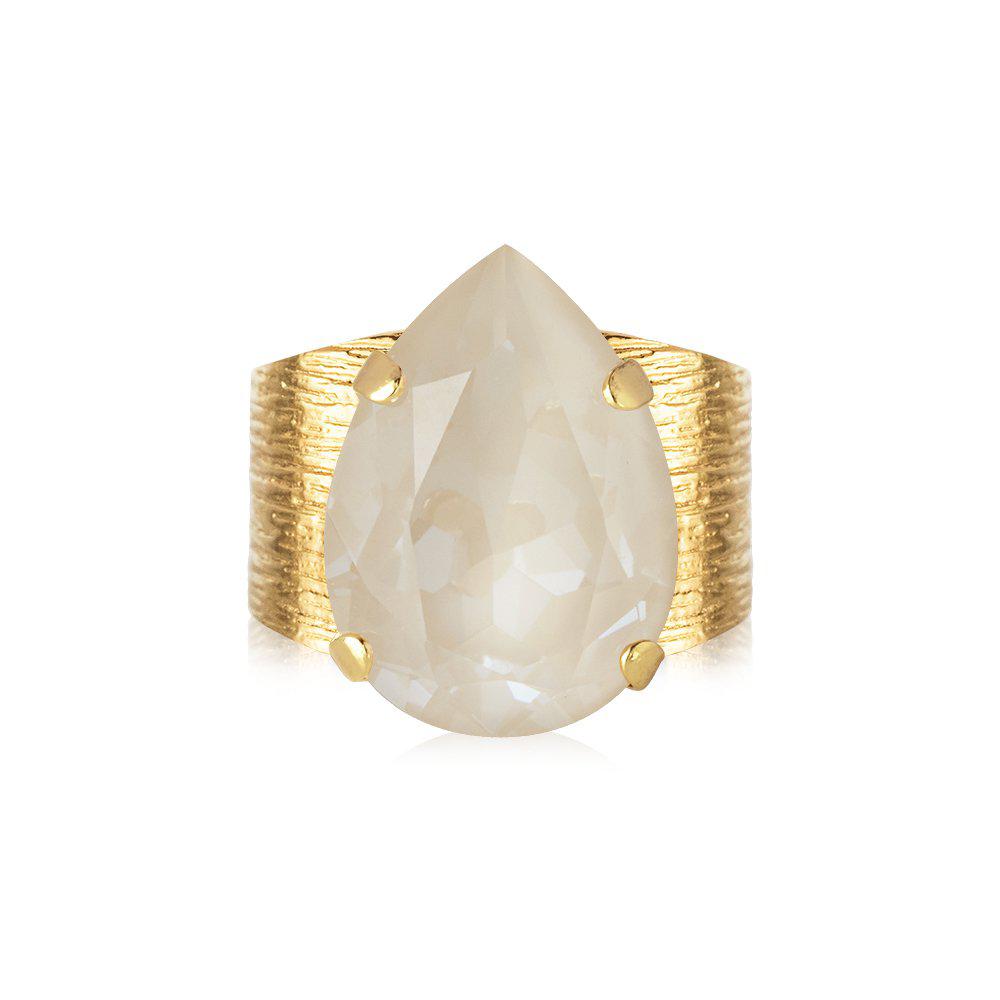 CLASSIC DROP RING GOLD Linen Ignite