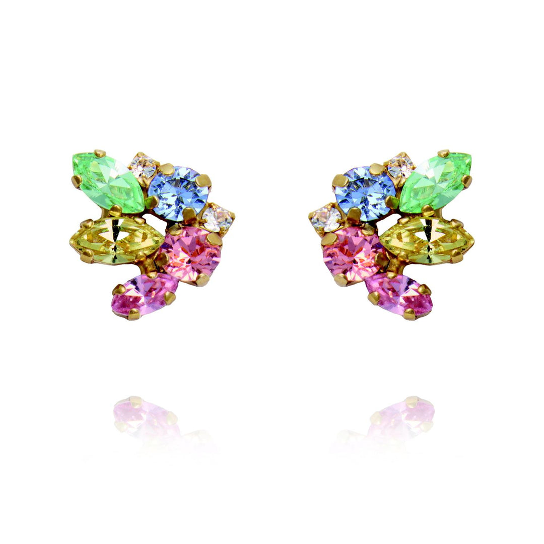 PETITE CORA EARRINGS GOLD Pastel Combo