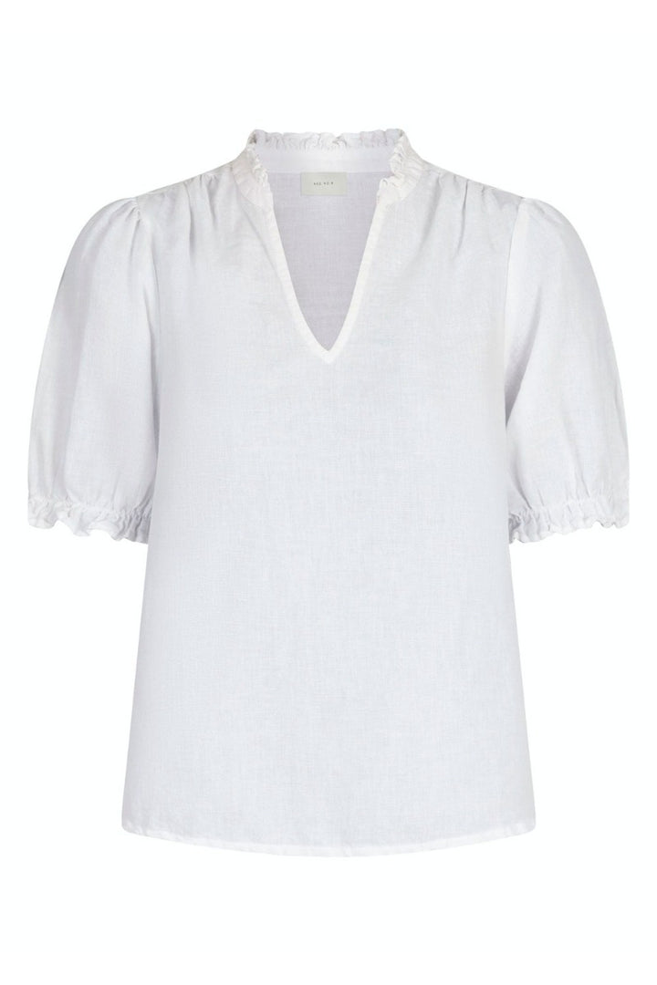 ODESA LINEN BLOUSE  White