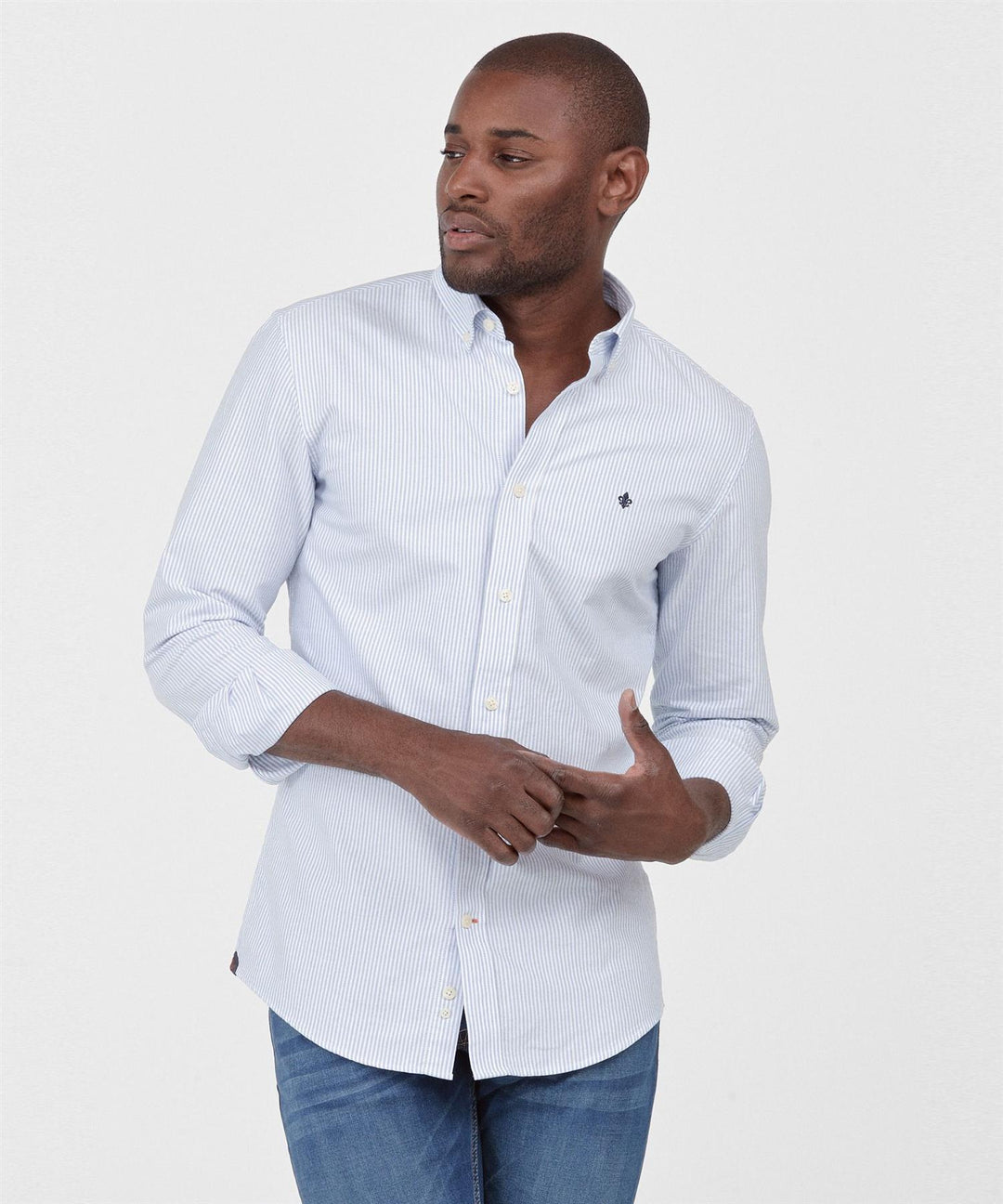 OXFORD STRIPED Light Blue