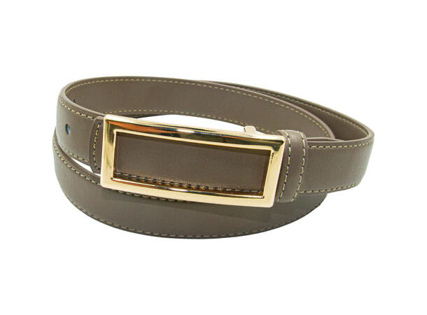 Belte klassisk m/gull spenne 2,5 cm  Taupe