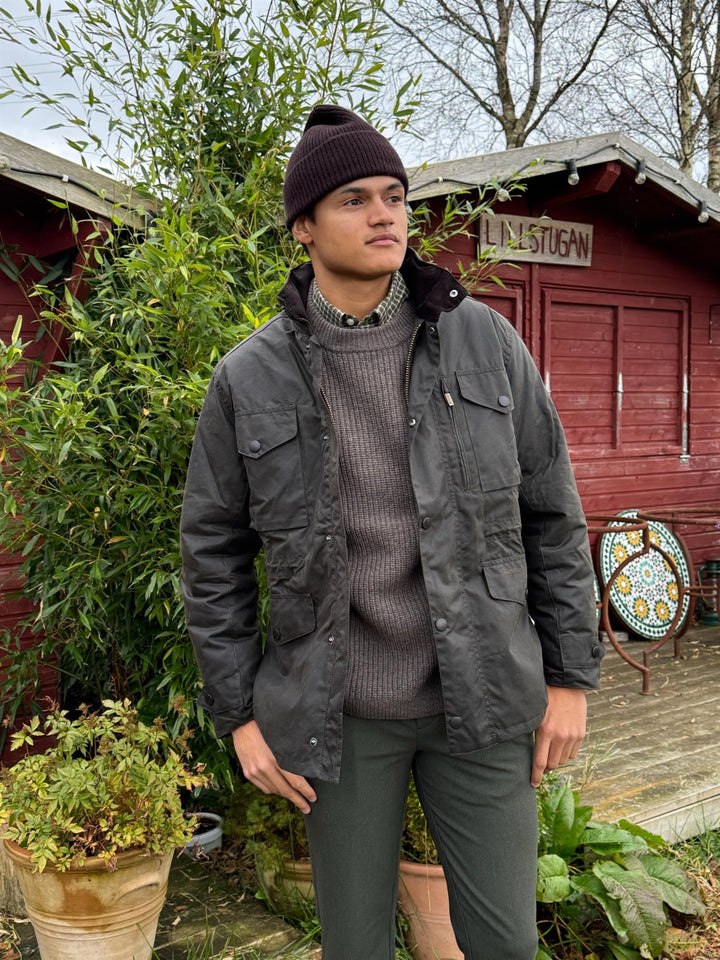 Barbour Sapper Wax Jacket  Olive/Classic