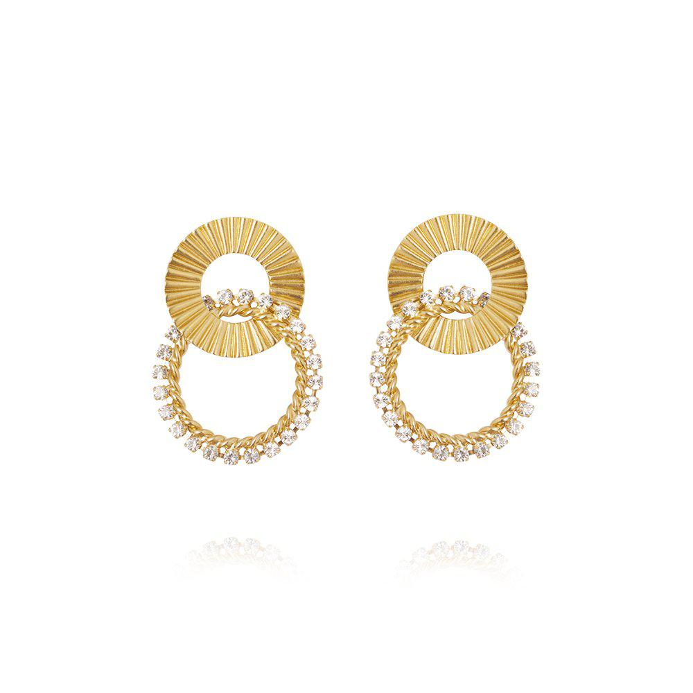 GIANNA EARRINGS GOLD Crystal