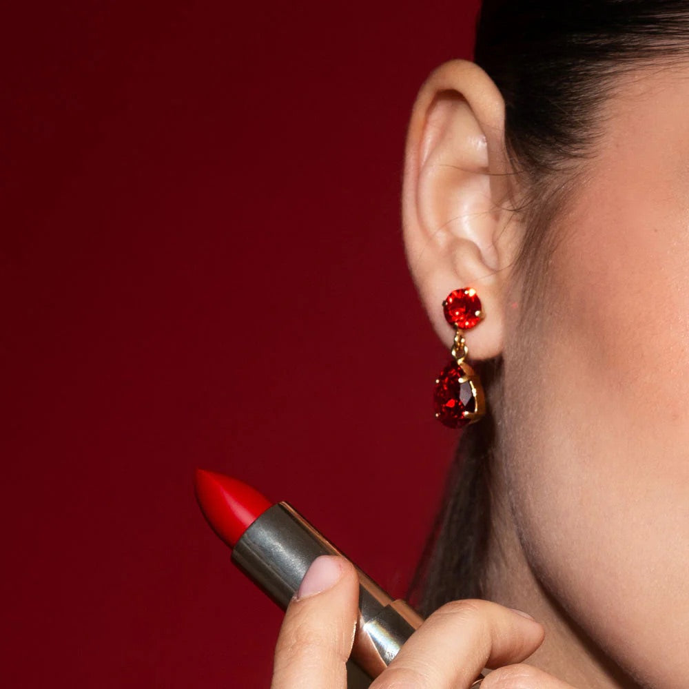 MINI DROP EARRINGS GOLD  Light Siam