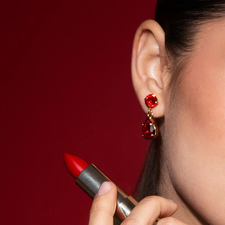 MINI DROP EARRINGS GOLD  Light Siam