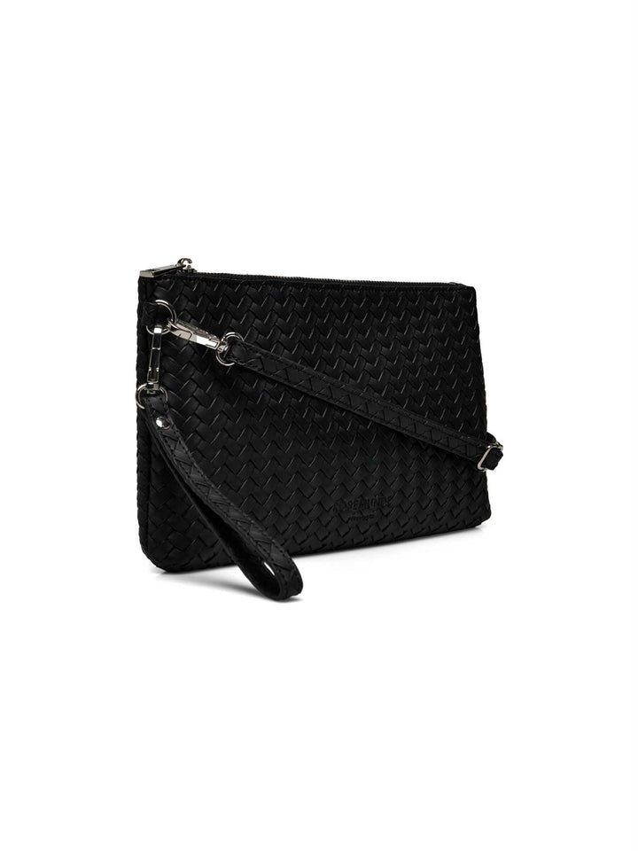 RBRemi Medium Clutch  Black Silver